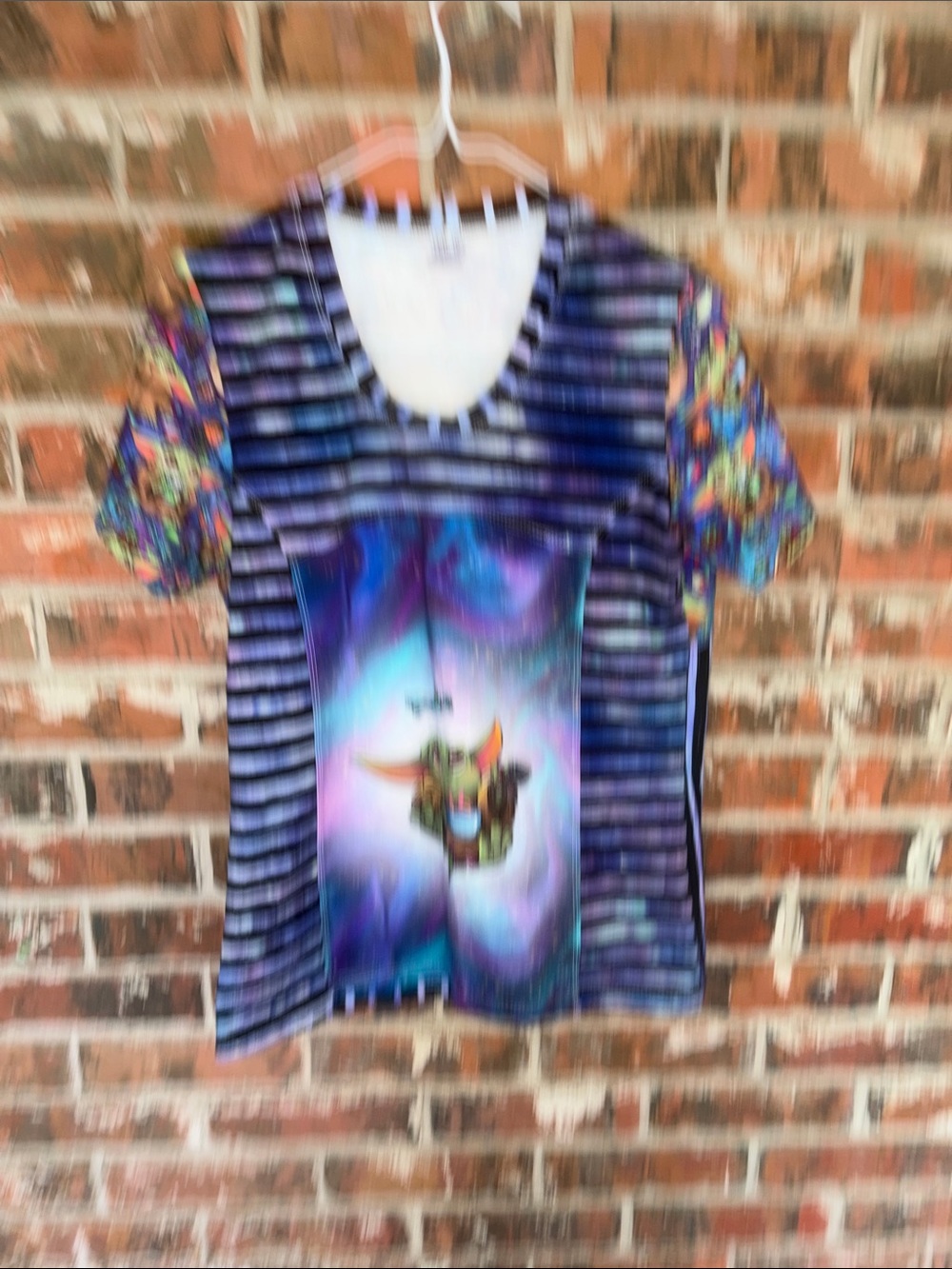 Purple Multicolor Short-Sleeve Graphic Tee - Relaxed Fit